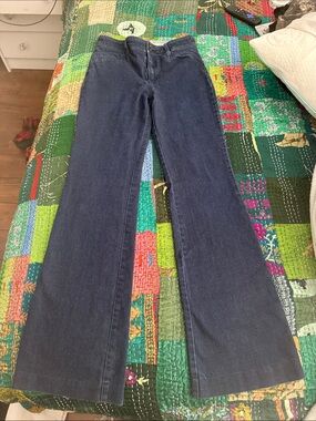 Anthropologie Navy Flare Jeans